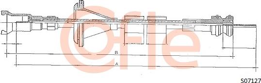 Cofle S07127 - Тросик спідометра autocars.com.ua