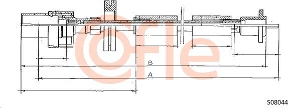 Cofle S08044 - Тросик спідометра autocars.com.ua