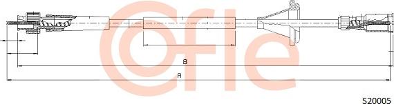 Cofle S 20005 - Тросик спідометра autocars.com.ua