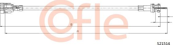 Cofle S21514 - Тросик спідометра autocars.com.ua