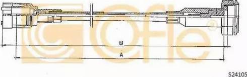 Cofle S24105 - Тросик спідометра autocars.com.ua