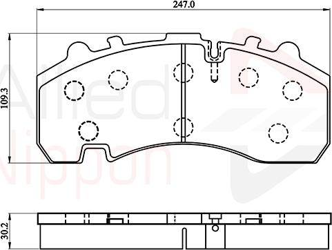 Comline ACV063HD - Гальмівні колодки, дискові гальма autocars.com.ua