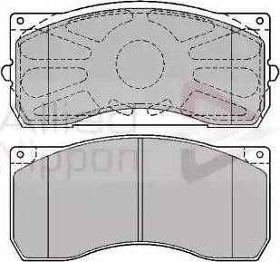 Comline ACV075KPX - Гальмівні колодки, дискові гальма autocars.com.ua