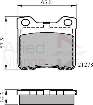 Comline ADB01060 - Тормозные колодки, дисковые, комплект avtokuzovplus.com.ua