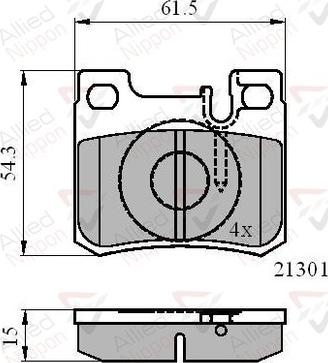 Comline ADB01067 - Тормозные колодки, дисковые, комплект avtokuzovplus.com.ua