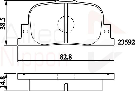 Comline ADB01172 - Гальмівні колодки, дискові гальма autocars.com.ua