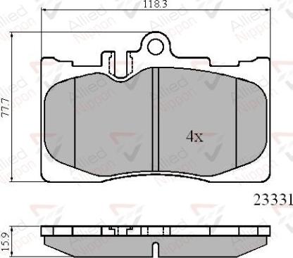 Comline ADB01211 - Тормозные колодки, дисковые, комплект avtokuzovplus.com.ua