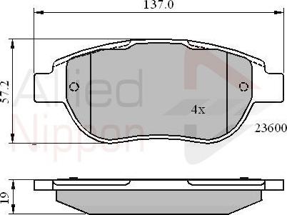 Comline ADB01748 - Гальмівні колодки, дискові гальма autocars.com.ua