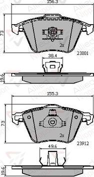 Comline ADB01752 - Тормозные колодки, дисковые, комплект avtokuzovplus.com.ua