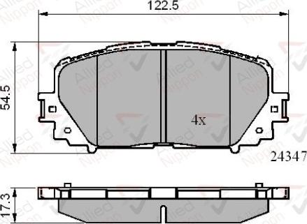 Comline ADB01767 - Гальмівні колодки, дискові гальма autocars.com.ua