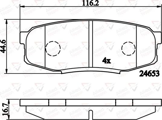 Comline ADB02124 - Гальмівні колодки, дискові гальма autocars.com.ua