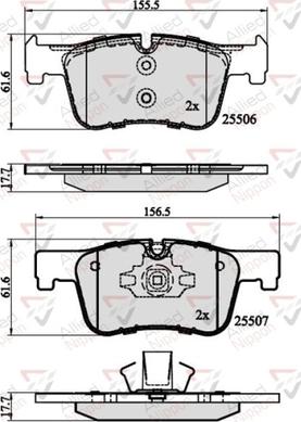 Comline ADB02130 - Гальмівні колодки, дискові гальма autocars.com.ua