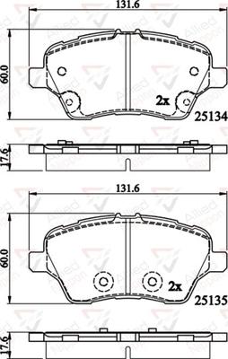 Comline ADB02197 - Гальмівні колодки, дискові гальма autocars.com.ua