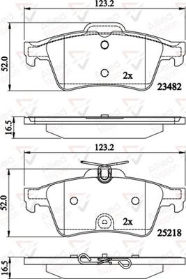 Comline ADB02198 - Гальмівні колодки, дискові гальма autocars.com.ua