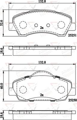 Comline ADB02199 - Тормозные колодки, дисковые, комплект avtokuzovplus.com.ua