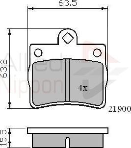 Comline ADB0220 - Тормозные колодки, дисковые, комплект avtokuzovplus.com.ua