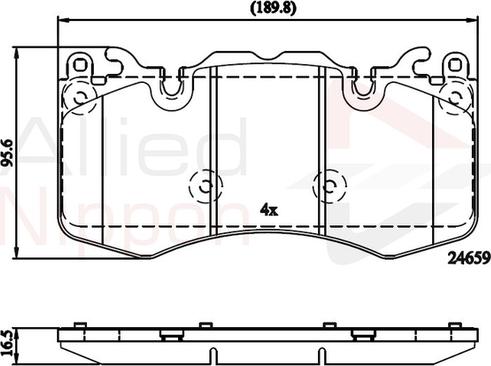 Comline ADB02211 - Тормозные колодки, дисковые, комплект autodnr.net