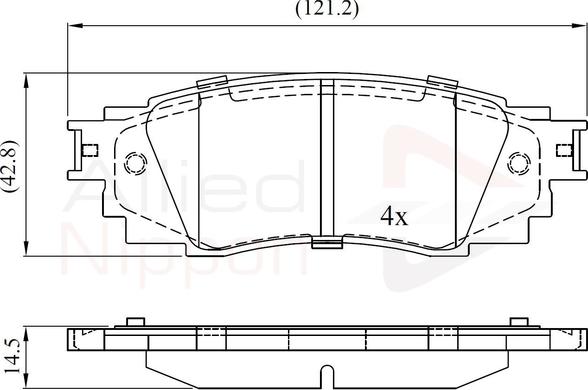 Comline ADB02430 - Гальмівні колодки, дискові гальма autocars.com.ua