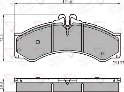 Comline ADB0271 - Тормозные колодки, дисковые, комплект autodnr.net