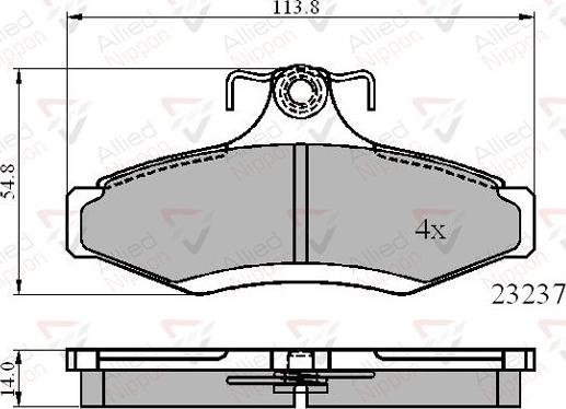 Comline ADB0495 - Тормозные колодки, дисковые, комплект autodnr.net