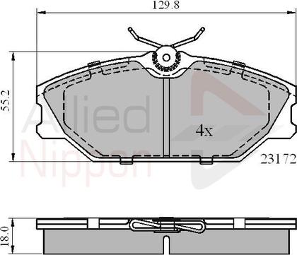 Comline ADB0526 - Тормозные колодки, дисковые, комплект avtokuzovplus.com.ua