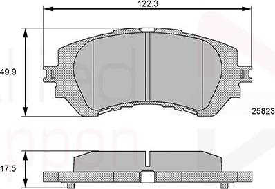 Mando MBF010449 - Гальмівні колодки, дискові гальма autocars.com.ua