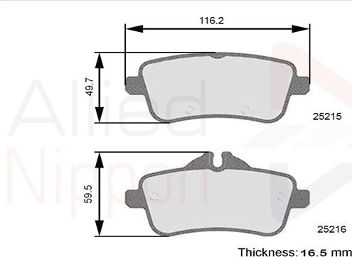 Comline ADB06121 - Гальмівні колодки, дискові гальма autocars.com.ua