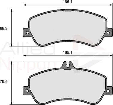 Comline ADB06138 - Гальмівні колодки, дискові гальма autocars.com.ua