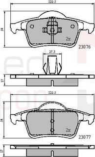 Comline ADB0729 - Тормозные колодки, дисковые, комплект autodnr.net