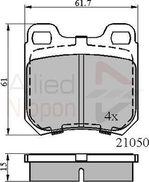 Comline ADB0741 - Тормозные колодки, дисковые, комплект autodnr.net