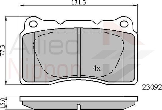 Comline ADB0895 - Тормозные колодки, дисковые, комплект autodnr.net