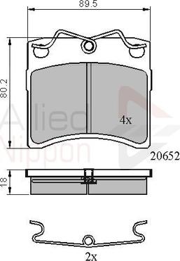 Comline ADB0925 - Тормозные колодки, дисковые, комплект autodnr.net