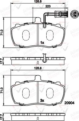 Comline ADB11066 - Гальмівні колодки, дискові гальма autocars.com.ua