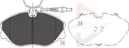 Comline ADB11129 - Тормозные колодки, дисковые, комплект avtokuzovplus.com.ua