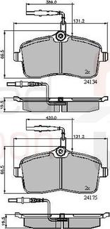 Comline ADB11250 - Тормозные колодки, дисковые, комплект avtokuzovplus.com.ua