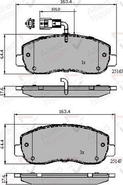 Comline ADB12106 - Тормозные колодки, дисковые, комплект autodnr.net