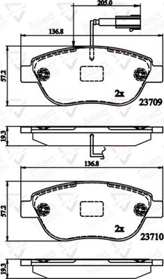 Comline ADB12140 - Гальмівні колодки, дискові гальма autocars.com.ua