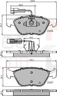 Comline ADB1897 - Тормозные колодки, дисковые, комплект avtokuzovplus.com.ua