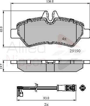 Comline ADB21556 - Тормозные колодки, дисковые, комплект autodnr.net