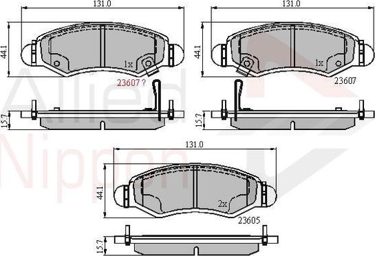 Comline ADB31297 - Тормозные колодки, дисковые, комплект avtokuzovplus.com.ua