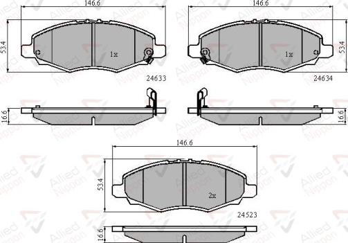 Comline ADB31508 - Гальмівні колодки, дискові гальма autocars.com.ua