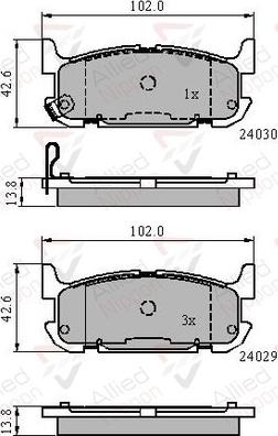 Comline ADB31521 - Тормозные колодки, дисковые, комплект avtokuzovplus.com.ua