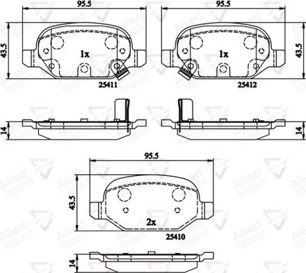 Comline ADB31559 - Гальмівні колодки, дискові гальма autocars.com.ua