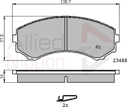 Comline ADB3172 - Тормозные колодки, дисковые, комплект autodnr.net