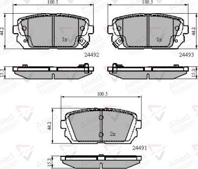 Comline ADB31757 - Тормозные колодки, дисковые, комплект autodnr.net