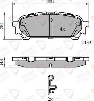 Comline ADB31775 - Тормозные колодки, дисковые, комплект avtokuzovplus.com.ua