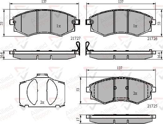 Comline ADB31779 - Тормозные колодки, дисковые, комплект autodnr.net