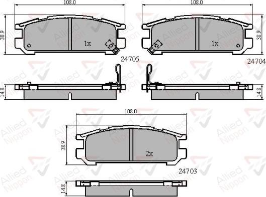 Comline ADB3218 - Тормозные колодки, дисковые, комплект avtokuzovplus.com.ua