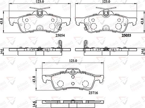 Comline ADB32204 - Гальмівні колодки, дискові гальма autocars.com.ua