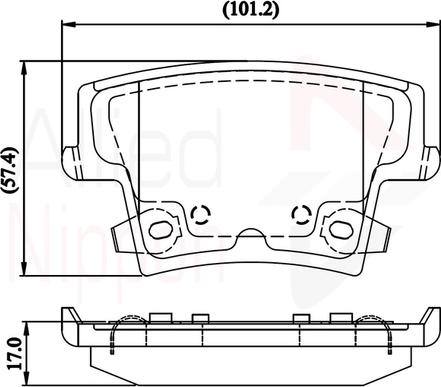 Comline ADB32216 - Гальмівні колодки, дискові гальма autocars.com.ua